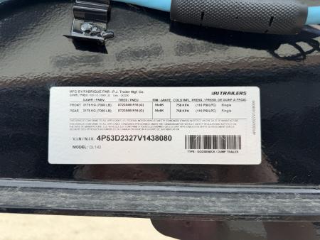 New 2027 PJ Trailers DL GN DUMP Dump Trailer