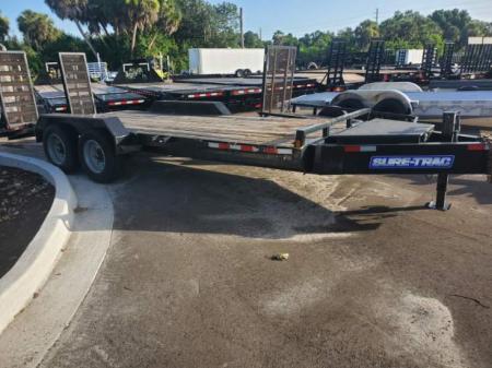 Used 2023 Sure-Trac 7X20 20000 LB GVWR(2-10K AXLES) Equipment Trailer