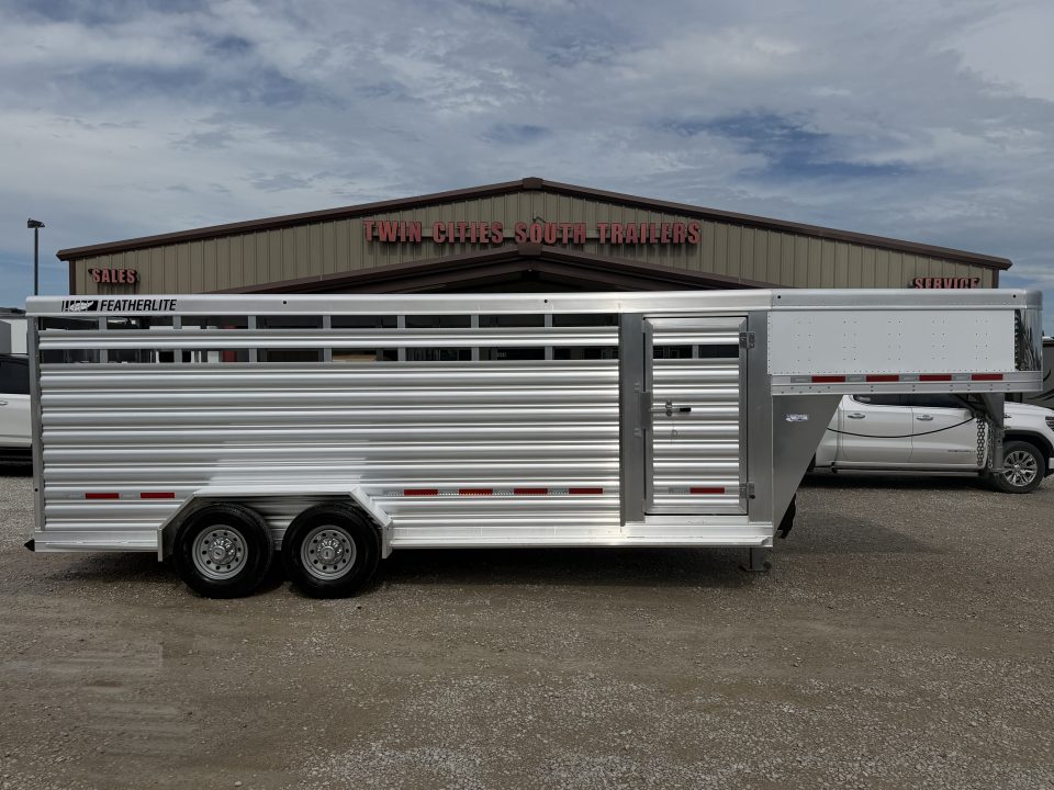 New 2026 Featherlite 20' Stock Trailer