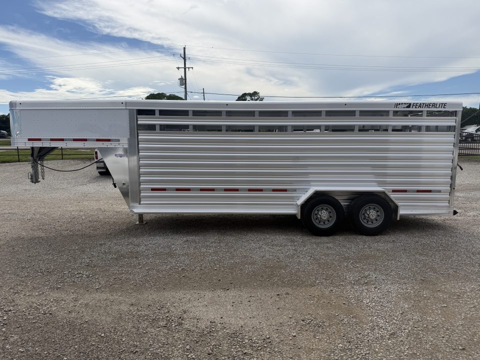 New 2026 Featherlite 20' Stock Trailer