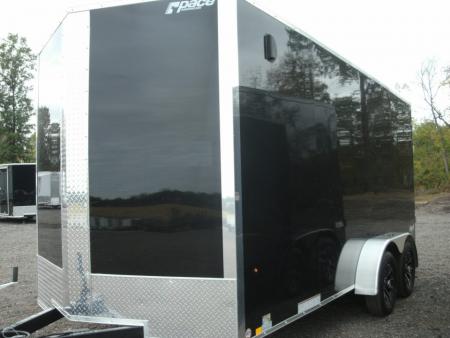 New 2026 Pace American 7 x 14 Outback DLX Flat Top V-Nose Enclosed Cargo Trailer 7K Cargo / Enclosed Trailer