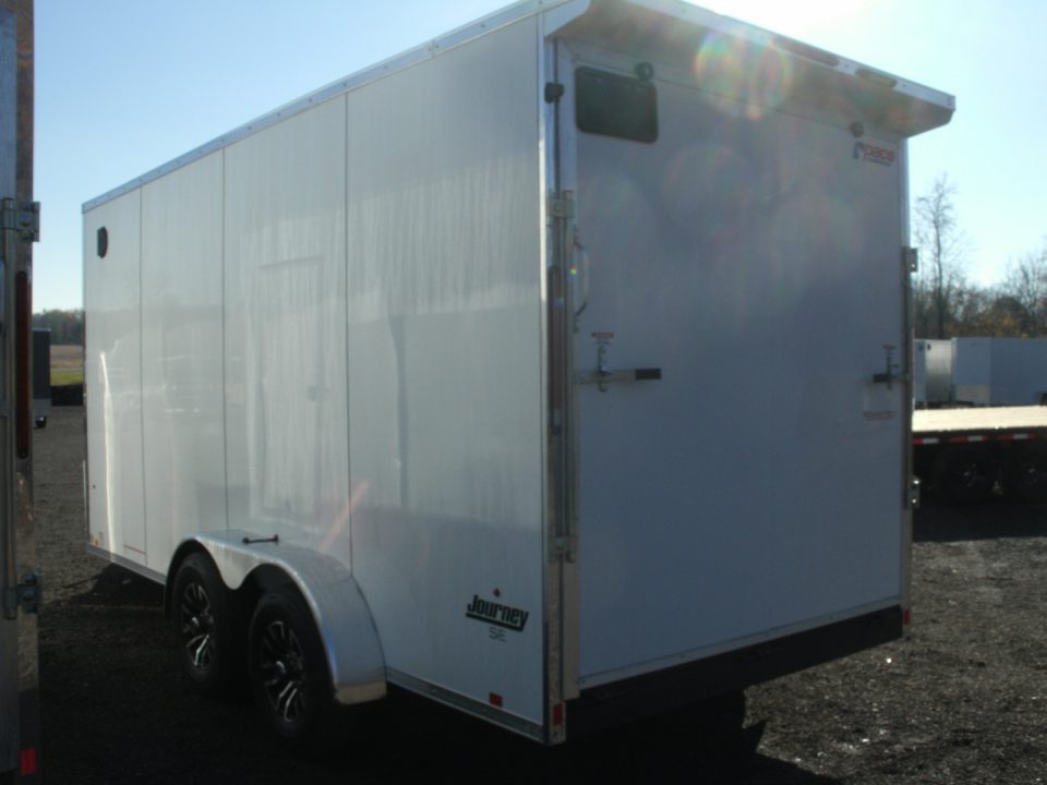 New 2026 Pace American 7 x 16 - 10K Journey SE Flat Top Sloped V-Nose Cargo Trailer Cargo / Enclosed Trailer