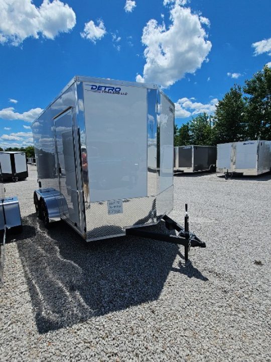 New 2026 Cargo Express 7 x 12 EX DLX Flat Top V-Nose 7K Cargo / Enclosed Trailer