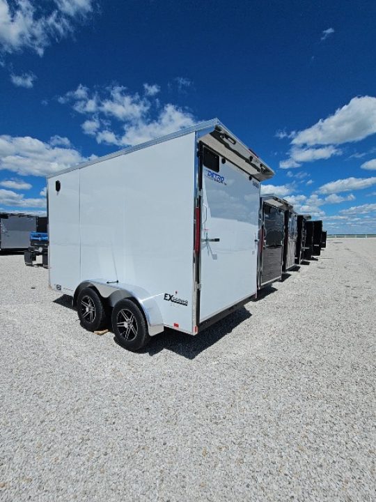 New 2026 Cargo Express 7 x 12 EX DLX Flat Top V-Nose 7K Cargo / Enclosed Trailer