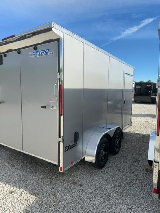 New 2026 Cargo Express 7 x 14 EX DLX Flat Top V-Nose 7K Cargo / Enclosed Trailer