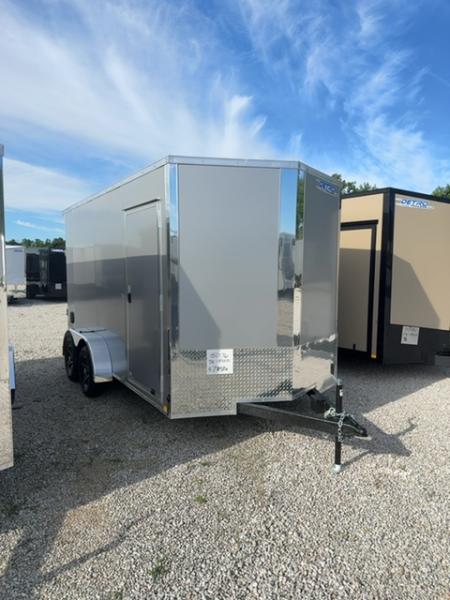 New 2026 Cargo Express 7 x 14 EX DLX Flat Top V-Nose 7K Cargo / Enclosed Trailer