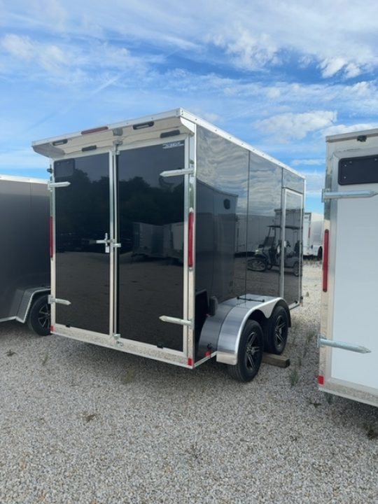 New 2026 Cargo Express 7 x 12 EX DLX Flat Top V-Nose 7K Cargo / Enclosed Trailer