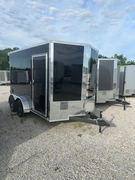 New 2026 Cargo Express 7 x 12 EX DLX Flat Top V-Nose 7K Cargo / Enclosed Trailer