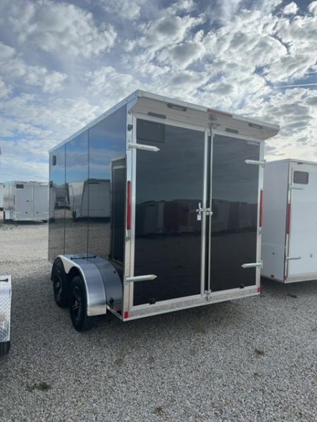New 2026 Cargo Express 7 x 12 EX DLX Flat Top V-Nose 7K Cargo / Enclosed Trailer