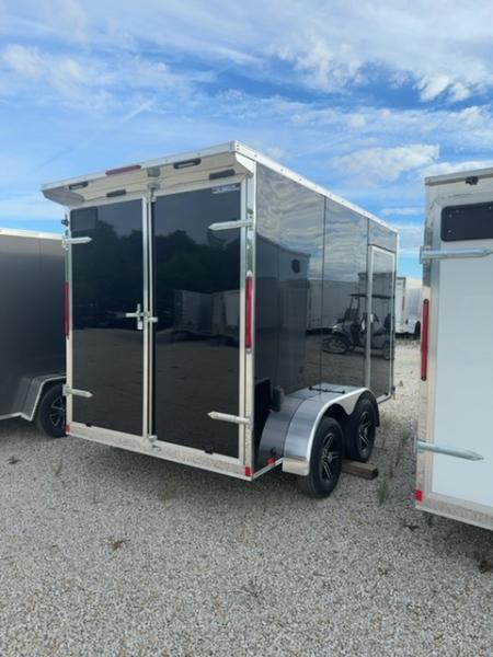 New 2026 Cargo Express 7 x 12 EX DLX Flat Top V-Nose 7K Cargo / Enclosed Trailer