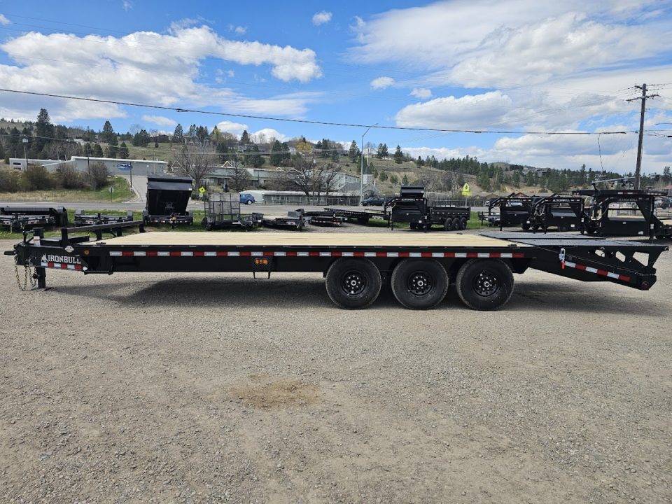 New 2027 Iron Bull 25' 21k Deckover Equipment Trailer