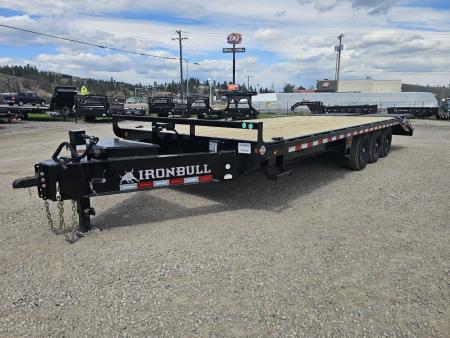 New 2027 Iron Bull 25' 21k Deckover Equipment Trailer