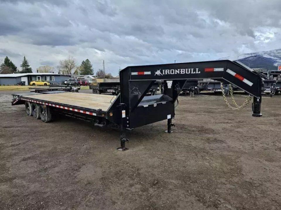 New 2027 Iron Bull 28' 21k Deckover Gooseneck Trailer