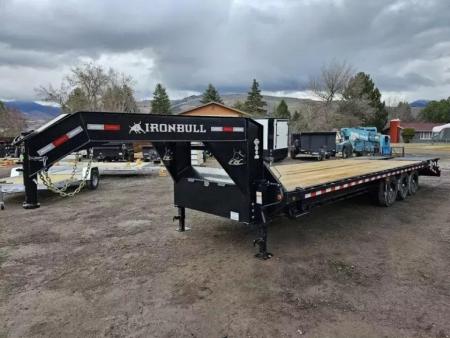 New 2027 Iron Bull 28' 21k Deckover Gooseneck Trailer