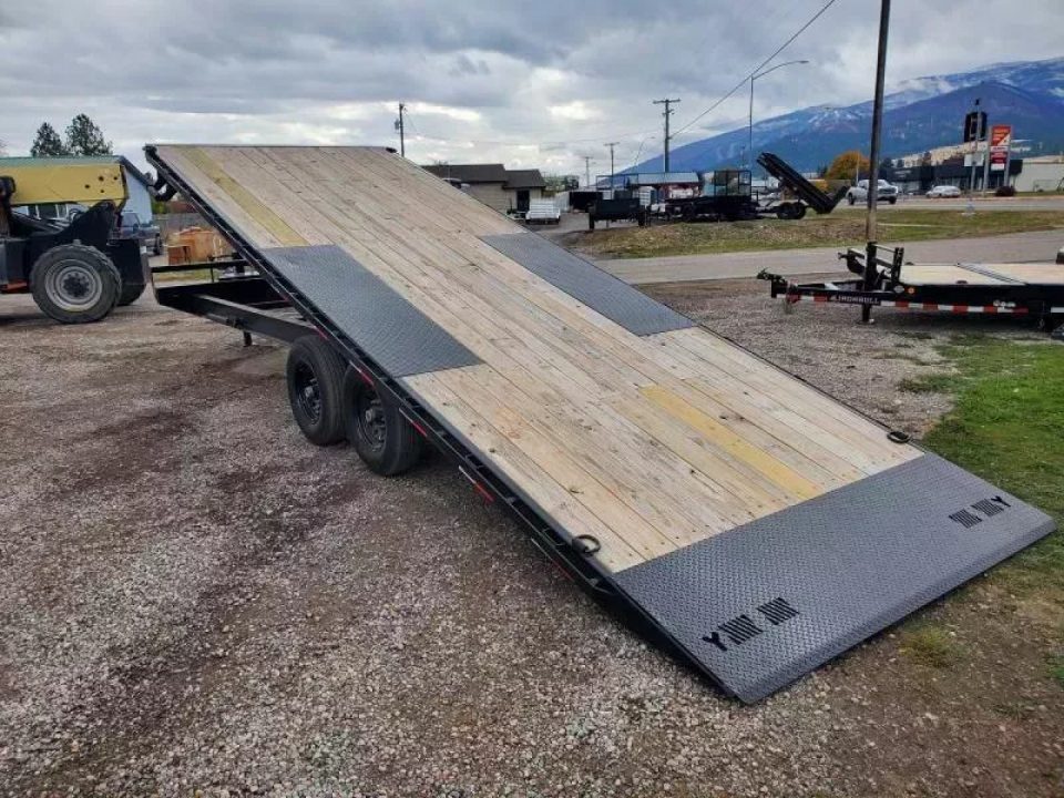 New 2027 Iron Bull 102"x24' 14K Deckover Tilt Trailer