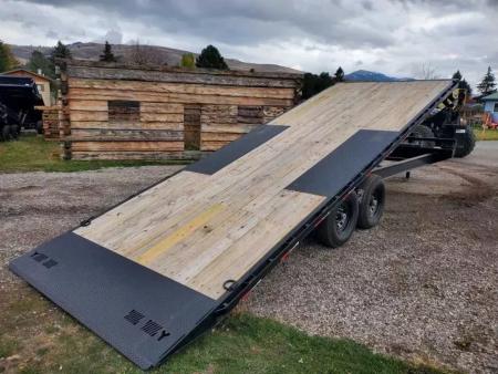 New 2027 Iron Bull 102"x24' 14K Deckover Tilt Trailer