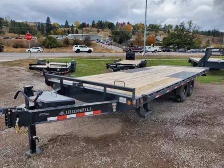 New 2027 Iron Bull 102"x24' 14K Deckover Tilt Trailer