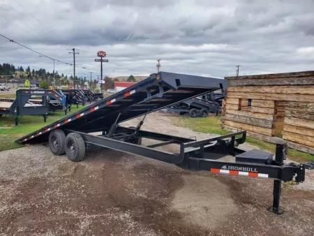 New 2027 Iron Bull 102 x24' 14K Deckover Tilt Trailer
