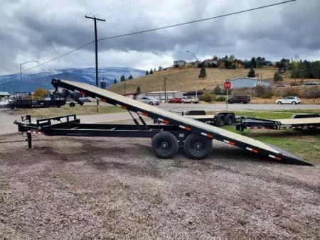New 2027 Iron Bull 102"x24' 14K Deckover Tilt Trailer