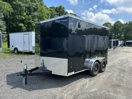 New 2026 Haul About Trailers 7' X 12' V nose tandem axle 7,000 lb. GVWR Cargo / Enclosed Trailer