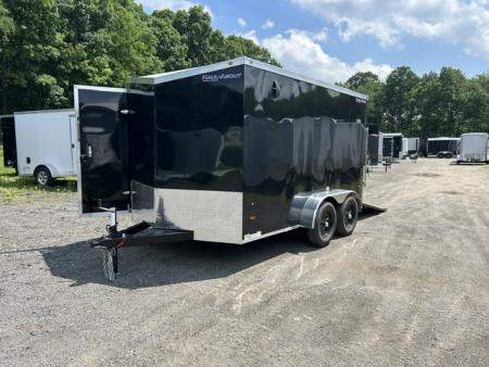 New 2026 Haul About Trailers 7' X 12' V nose tandem axle 7,000 lb. GVWR Cargo / Enclosed Trailer