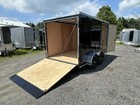 New 2026 Haul About Trailers 7' X 12' V nose tandem axle 7,000 lb. GVWR Cargo / Enclosed Trailer