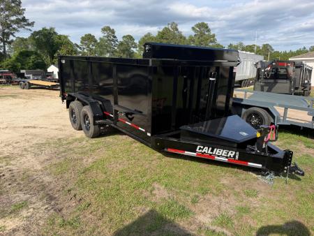 New 2026 Caliber Trailer Mfg 7x16 TA Dump Trailer