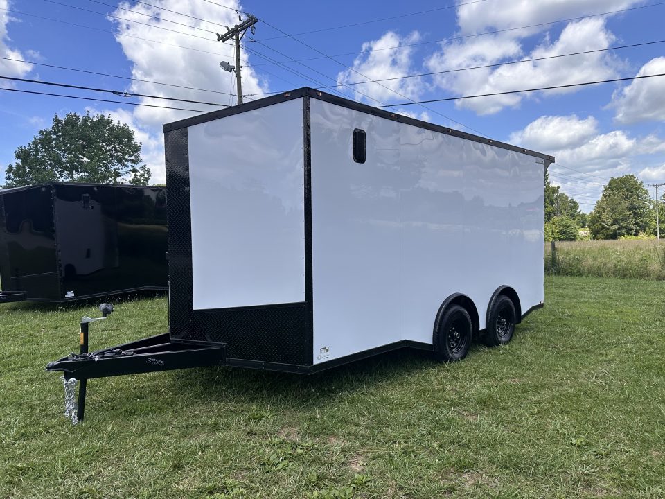 New 2026 Luxe 8.5x16 Race Trailer-Finsihed Interior-5200LB Torsion Axle -Blackout