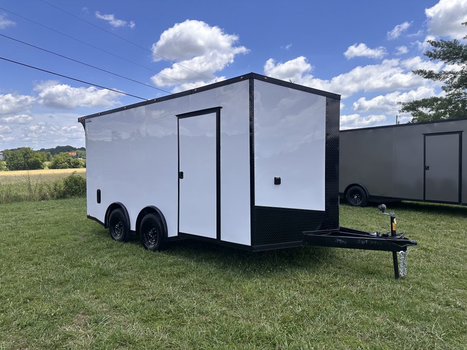 New 2026 Luxe 8.5x16 Race Trailer-Finsihed Interior-5200LB Torsion Axle -Blackout