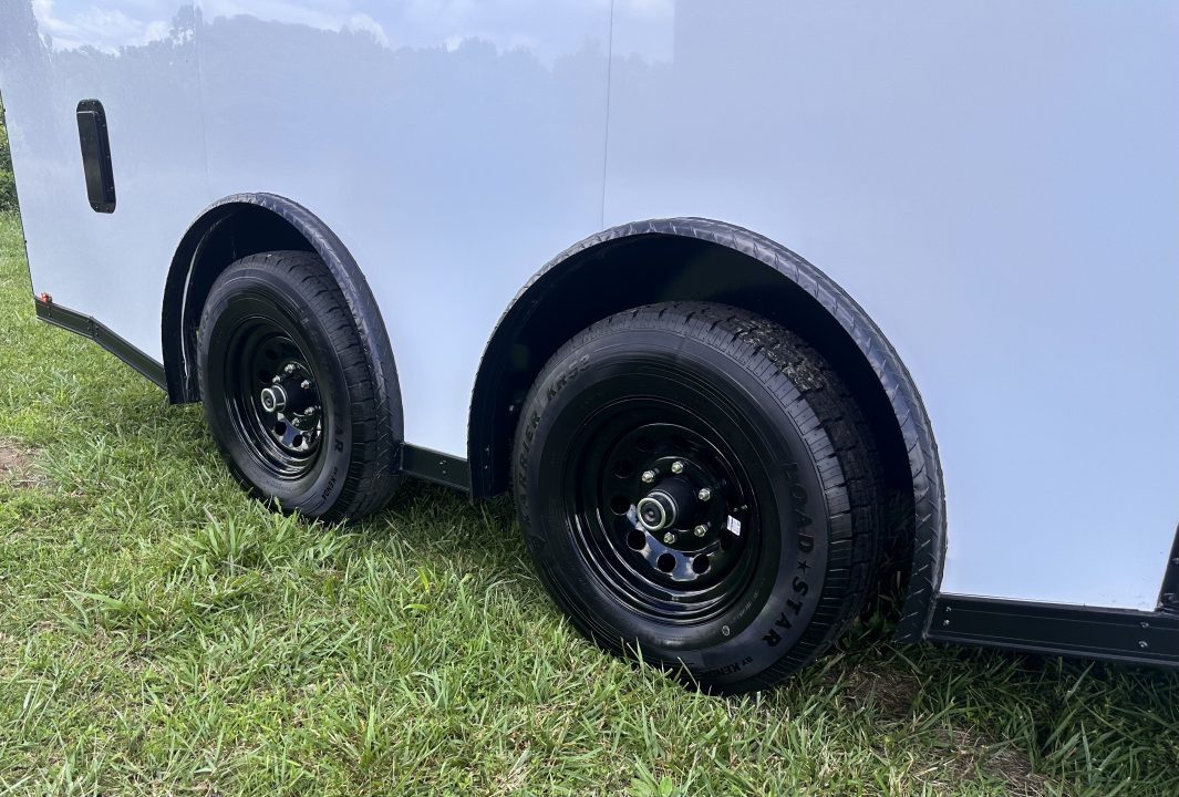 New 2026 Luxe 8.5x16 Race Trailer-Finsihed Interior-5200LB Torsion Axle -Blackout