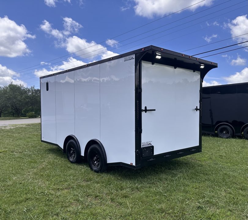 New 2026 Luxe 8.5x16 Race Trailer-Finsihed Interior-5200LB Torsion Axle -Blackout