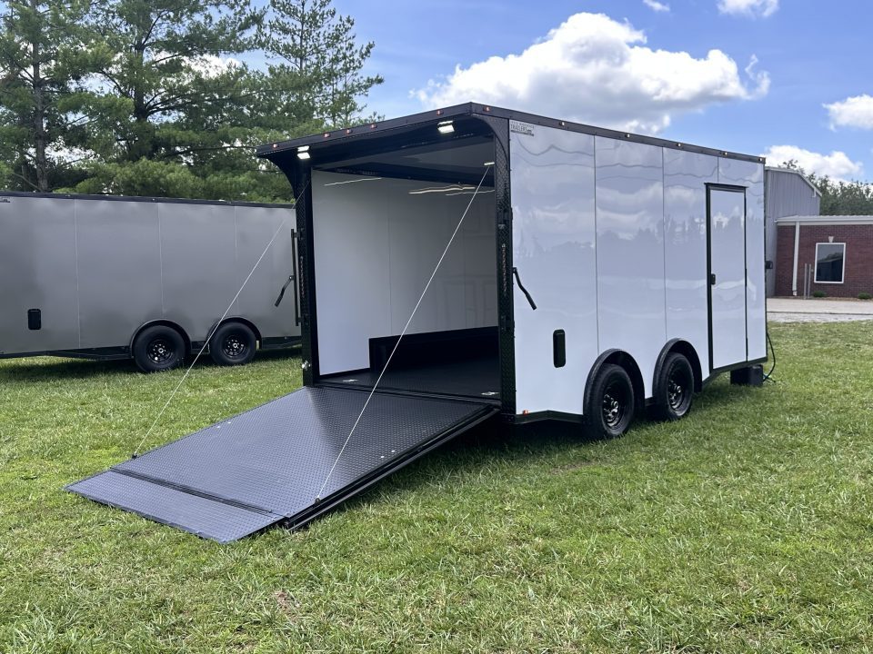 New 2026 Luxe 8.5x16 Race Trailer-Finsihed Interior-5200LB Torsion Axle -Blackout