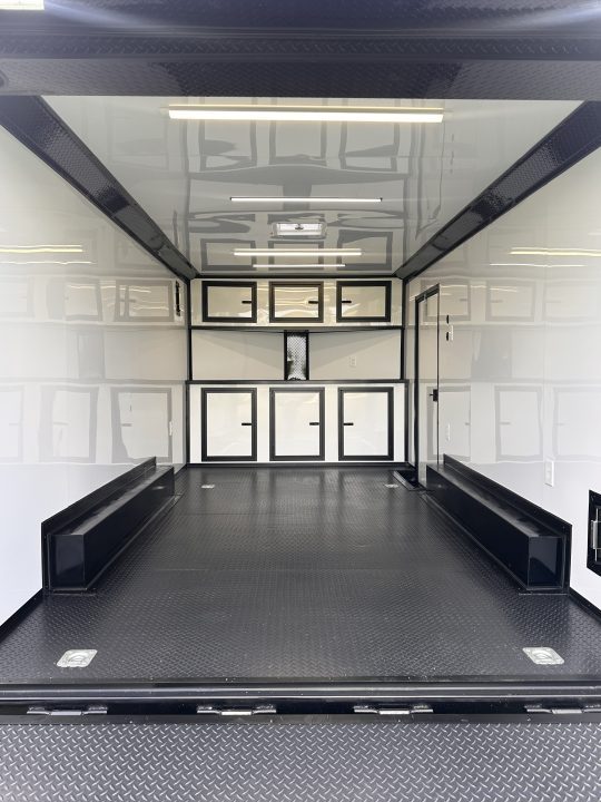 New 2026 Luxe 8.5x16 Race Trailer-Finsihed Interior-5200LB Torsion Axle -Blackout