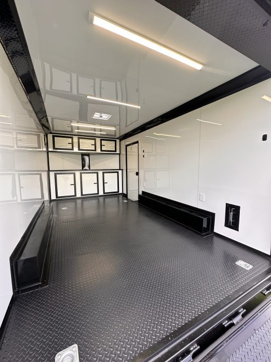 New 2026 Luxe 8.5x16 Race Trailer-Finsihed Interior-5200LB Torsion Axle -Blackout