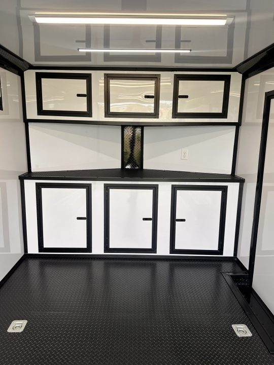 New 2026 Luxe 8.5x16 Race Trailer-Finsihed Interior-5200LB Torsion Axle -Blackout