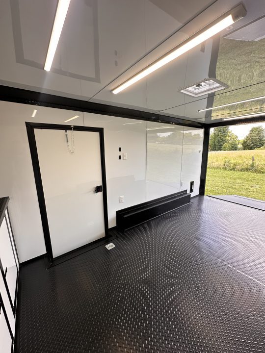 New 2026 Luxe 8.5x16 Race Trailer-Finsihed Interior-5200LB Torsion Axle -Blackout