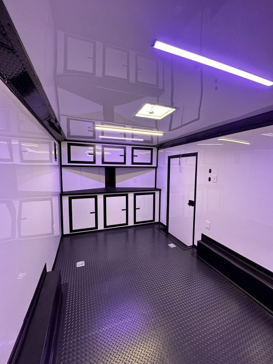 New 2026 Luxe 8.5x16 Race Trailer-Finsihed Interior-5200LB Torsion Axle -Blackout