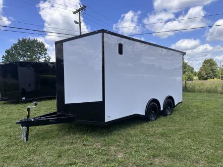 New 2026 Luxe 8.5x16 Race Trailer-Finsihed Interior-5200LB Torsion Axle -Blackout