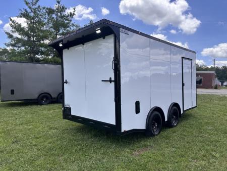 New 2026 Luxe 8.5x16 Race Trailer-Finsihed Interior-5200LB Torsion Axle -Blackout