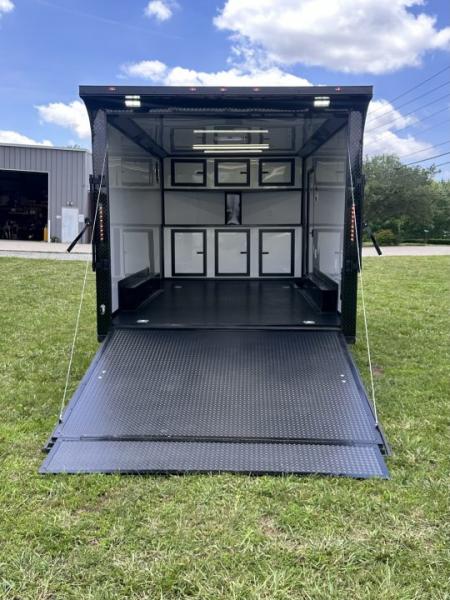 New 2026 Luxe 8.5x16 Race Trailer-Finsihed Interior-5200LB Torsion Axle -Blackout