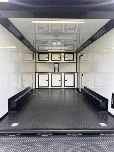 New 2026 Luxe 8.5x16 Race Trailer-Finsihed Interior-5200LB Torsion Axle -Blackout