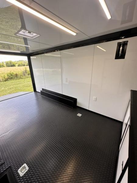 New 2026 Luxe 8.5x16 Race Trailer-Finsihed Interior-5200LB Torsion Axle -Blackout