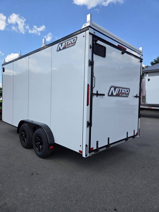 New 2026 Nitro 7.5x16 contractor trailer rear ramp with 5200lb axle Contractor