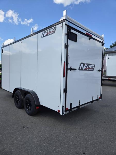 New 2026 Nitro 7.5x16 contractor trailer rear ramp with 5200lb axle Contractor