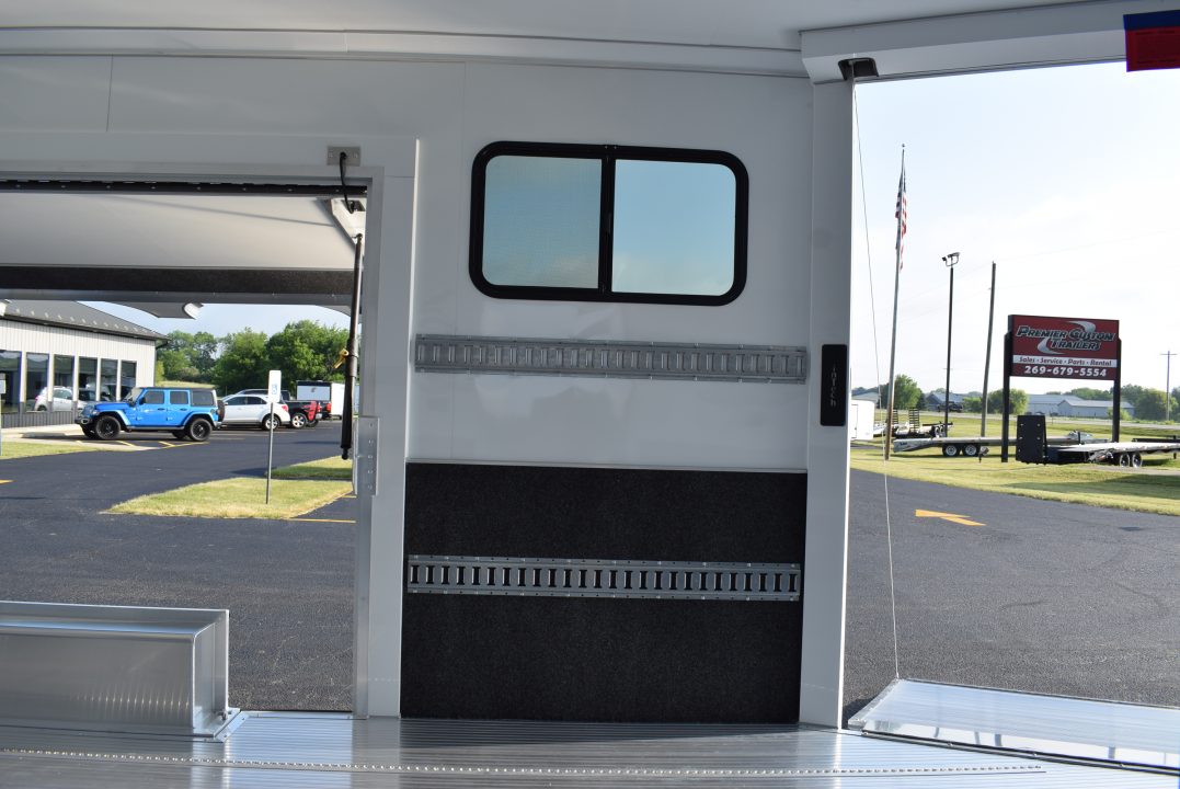 New inTech 18' Tag Extended Wedge Nose w/ 6' Side Ramp Door Multisport Trailer