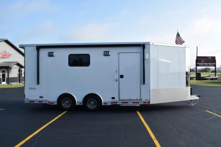 New inTech 18' Tag Extended Wedge Nose w/ 6' Side Ramp Door Multisport Trailer