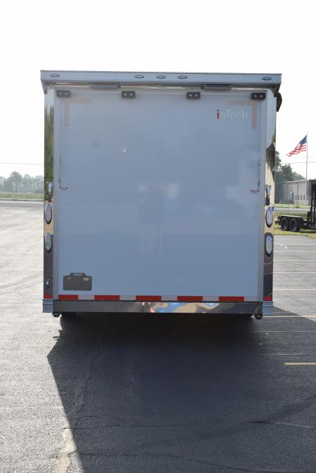 New inTech 18' Tag Extended Wedge Nose w/ 6' Side Ramp Door Multisport Trailer