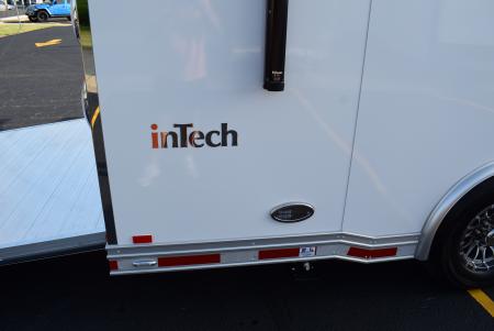 New inTech 18' Tag Extended Wedge Nose w/ 6' Side Ramp Door Multisport Trailer