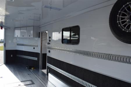 New inTech 18' Tag Extended Wedge Nose w/ 6' Side Ramp Door Multisport Trailer