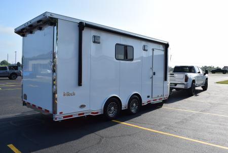 New inTech 18' Tag Extended Wedge Nose w/ 6' Side Ramp Door Multisport Trailer